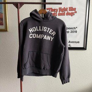 Vintage 2000s Y2K 50s Style Hollister Heavy Cotton Hoodie Sweatshirt